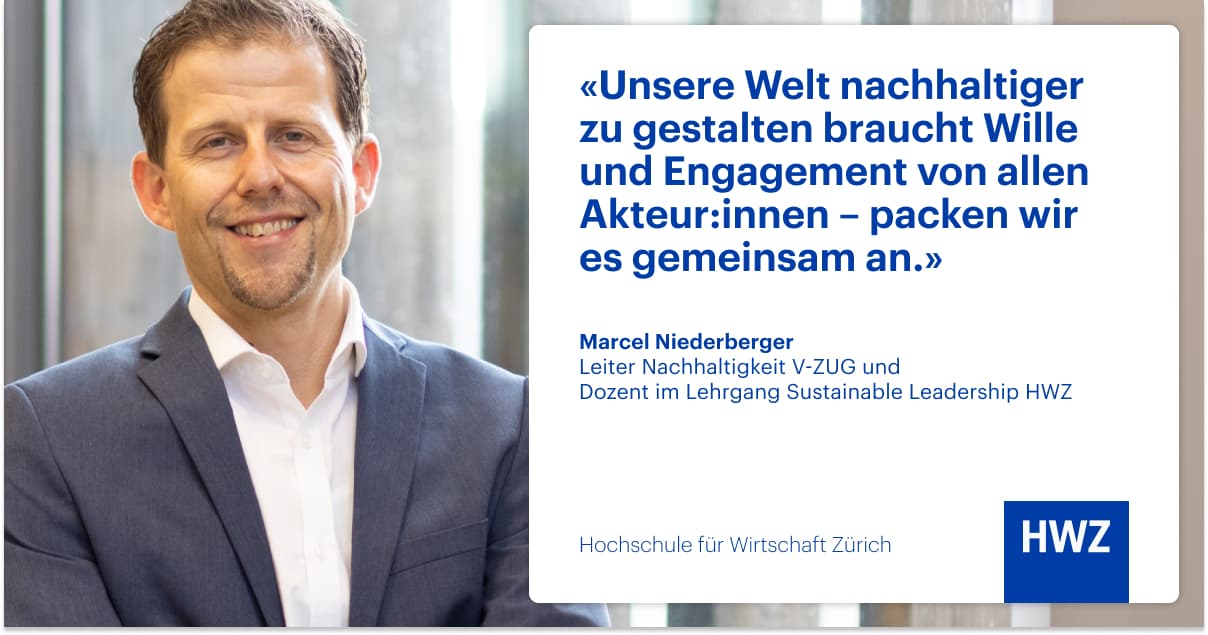 Lehrgang Sustainable Leadership Testimonial Marcel Niederberger
