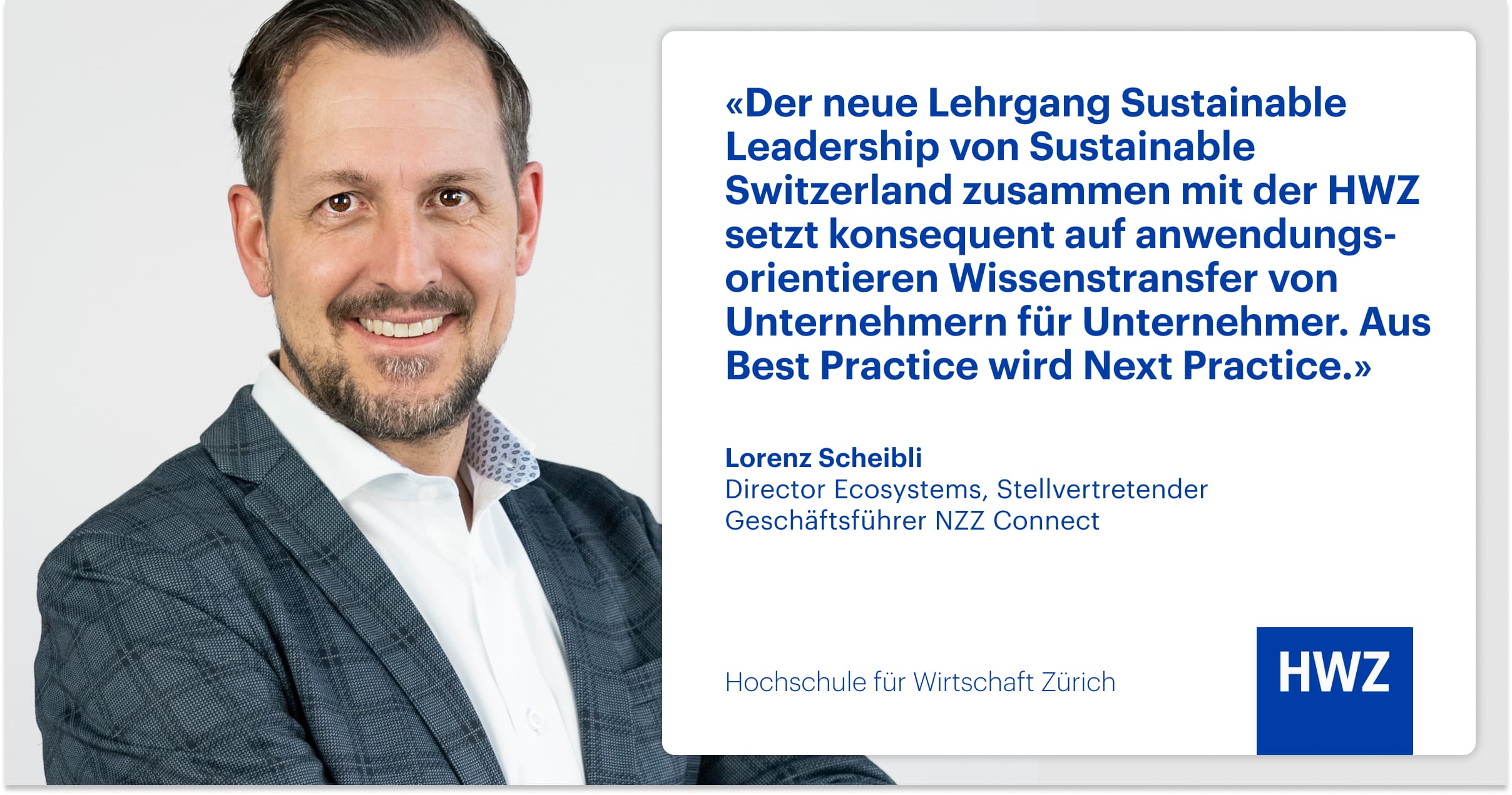 Lehrgang Sustainable Leadership Testimonial Lorenz Scheibli