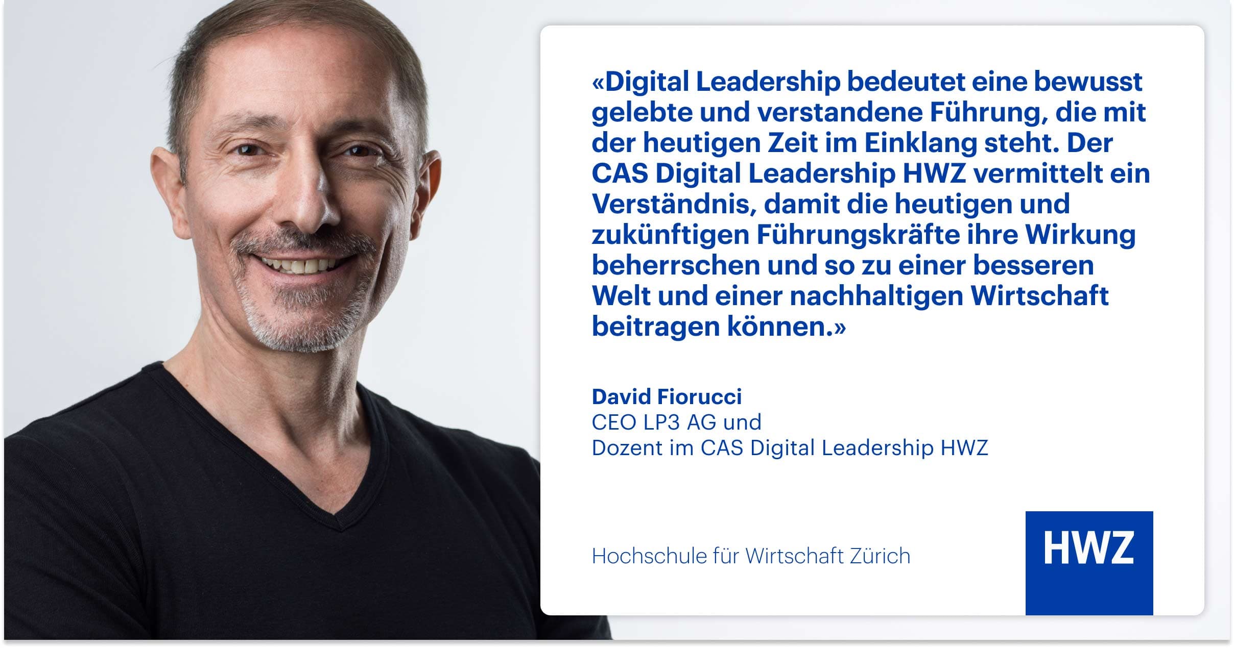 CAS Digital Leadership HWZ Testimonial David Fiorucci