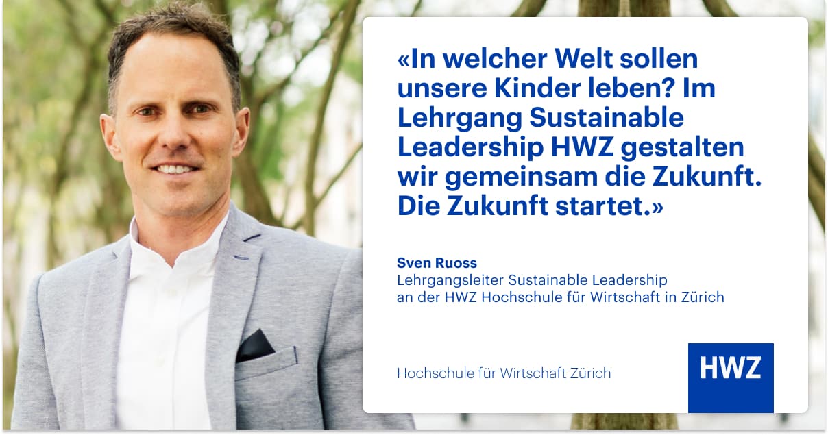 Lehrgang Sustainable Leadership Testimonial Sven Ruoss