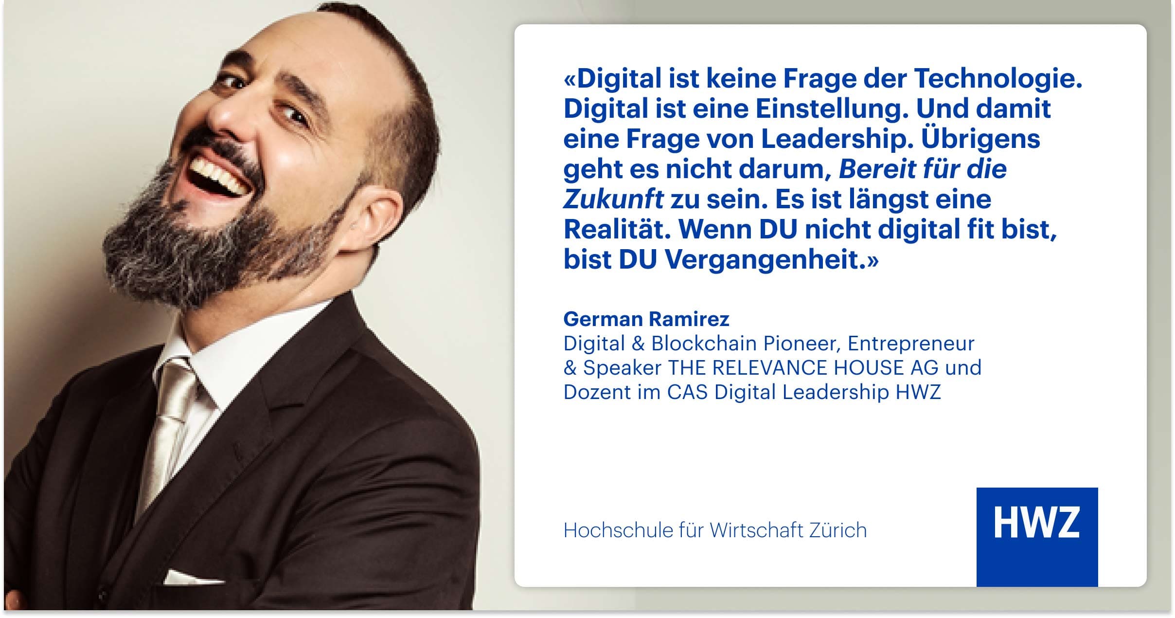 CAS Digital Leadership HWZ Testimonial German Ramirez